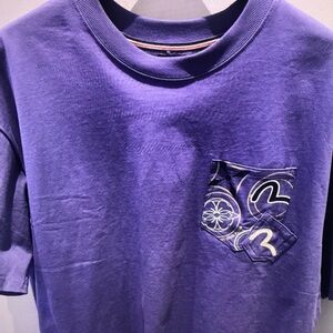 Purple Kids Shirt with Pocket Design